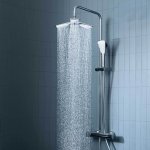 Душевая система KLUDI Fizz трех- лепестковый и ручной лейкой 3 вида струй 6709305-00