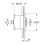 Душевая форсунка GROHE Rainshower F-Series 1 вид струи 27251000