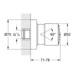 Душевая форсунка GROHE Relexa plus 1 вид струи 28198000
