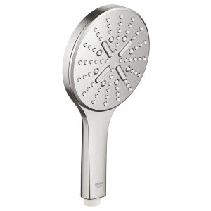 Душевая лейка GROHE Rainshower SmartActive 130 Cube 3 вида струй с огран. расхода суперсталь 26574DC0