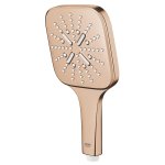 Душевая лейка GROHE Rainshower SmartActive 130 Cube 3 вида струй с огран. расхода теплый закат мат. 26582DL0