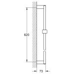 Душевая штанга GROHE Euphoria Cube 600 мм 27892000