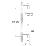 Душевая штанга GROHE Power and Soul 900 мм 27785000