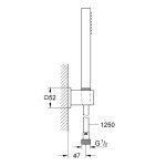 Душевой гарнитур GROHE Euphoria 27703000 1 вид струи 27703000