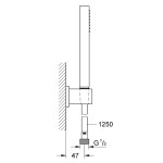 Душевой гарнитур GROHE Euphoria CUBE STICK 27702000 1 вид струи 27702000