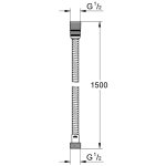 Душевой шланг GROHE Movario металлический 1500 мм хром 28417000