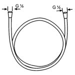 Душевой шланг KLUDI Logoflex 1600 мм 6105605-00