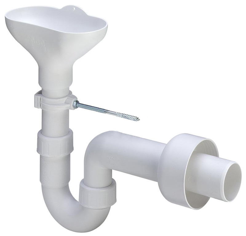 Сифон с разрывом струи и крепежом к стене Viega 7985.945 d 40-50 ...