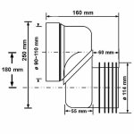 Эксцентрик со смещением 180 мм McAlpine 110 мм MRWCLO18