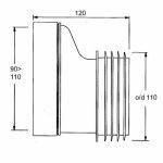 Эксцентрик со смещением 20 мм McAlpine L120 мм McAlpine MRWC4