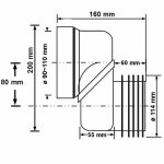 Эксцентрик со смещением 80 мм McAlpine 110 мм MRWCLO8