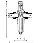Фильтр для холодной воды с редуктором давления Honeywell FK06 1/2" AA FK06-1/2AA