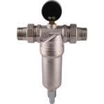 Фильтр Tiemme 3130N 3/4" промывной латунный с манометром и сгонами 3130003