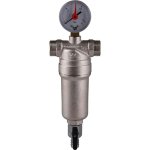 Фильтр Tiemme 3131N 1/2"–3/4" ВН промывной латунный с манометром 3130007