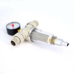 Фильтр Tiemme 3135N 1/2" промывной с прозрачной чашей и сгонами 3130002