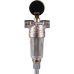 Фильтр Tiemme 3136N 1`1/4х1`1/2 ВН промывной  с манометром и прозрачной чашей 3130020