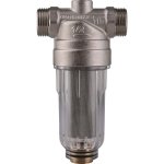 Фильтр Tiemme 3136N 1`1/4х1`1/2 ВН промывной  с манометром и прозрачной чашей 3130020
