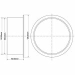 Фланец пластиковый McAlpine 110 мм PPVP127