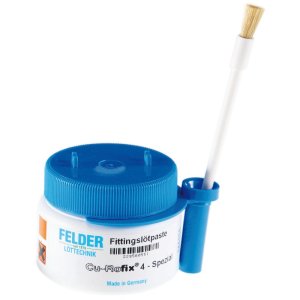 Флюс-паста FELDER FELDER с добавл. мягкого припоя 3, 250гр (банка с держателями и стаканом для кисто