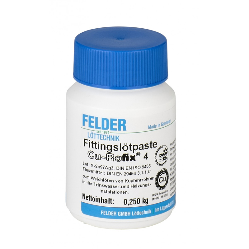 Флюс-паста FELDER FELDER с добавлением мягкого припоя 4, 100гр  Cu-Rofix*4-Spezial