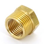 Футорка резьбовая латунная Uni- Fitt 3/8"x1/8" ВН 604G3818