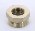 Футорка резьбовая латунная Uni-Fitt O-ring1"1/4x3/4" ВН никелированная 604N5300