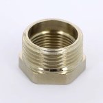 Футорка резьбовая латунная Uni-Fitt O-ring1"x3/4" ВН никелированная 604N4300