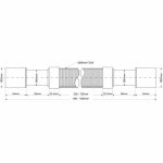 Гофра для сифона McAlpine гладкая L330-1000 D50мм 40-50 мм MRMF2A