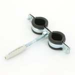 Хомут для труб Walraven Cobra 3/8" (15-18 мм) двойной, шпилька+дюбель 0802118