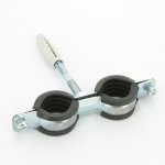Хомут для труб Walraven Cobra 3/8" (15-18 мм) двойной, шпилька+дюбель 0802118
