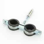 Хомут для труб Walraven Cobra 3/8" (15-18 мм) двойной, шпилька+дюбель 0802118