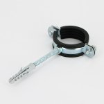 Хомут Uni-Fitt 1"1/2 (47-52 мм) с резиновым уплотнителем шпилькой и дюбелем 850U6800