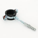 Хомут Uni-Fitt 1" (32-37 мм) с резиновым уплотнителем шпилькой и дюбелем 850U4800