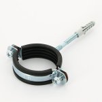 Хомут Uni-Fitt 2" (59-65 мм) с резиновым уплотнителем шпилькой и дюбелем 850U7800