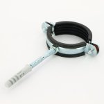 Хомут Uni-Fitt 2" (59-65 мм) с резиновым уплотнителем шпилькой и дюбелем 850U7800