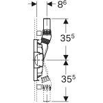 Инсталляция для душевого трапа GEBERIT CleanLine Duofix 50 см высота стяжки 90-200 мм 111.591.00.1