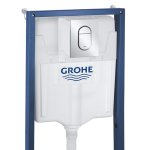 Инсталляция для подвесного унитаза Grohe Rapid SL с кнопкой смыва Arena Cosmopolitan S хром 39504000
