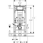 Инсталляция для унитаза Geberit Sigma 12 Duofix 111.380.00.5 111.380.00.5
