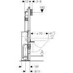 Инсталляция для унитаза Geberit Sigma 12 Duofix 111.380.00.5 111.380.00.5
