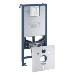 Инсталляция Grohe Rapid SLX с унитазом-биде Sensia Arena и кнопкой Arena Cosmopolitan S 120172
