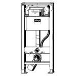 Инсталляция Viega Prevista Dry 8522.10 с подключением для унитаза-биде 771980