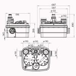 Канализационная установка SFA SANICUBIC 2 Classic R4LCIP68NM