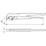 Ключ газовый Super-Ego 45 1/2" 143050000