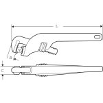 Ключ газовый Super-Ego OFFSET PATTERN HEAVY DUTY 10" 112100000