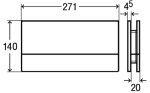 Кнопка смыва Viega Visign for More 101 алюминий хром 8351.1 597368