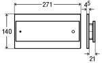 Кнопка смыва Viega Visign for More 102 алюминий хром 8353.1 597504