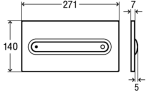 Кнопка смыва Viega Visign for Style 11 пластик альпийский белый 8331.1 597108