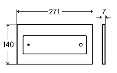 Кнопка смыва Viega Visign for Style 12 стекло парсоль/черный 645168