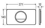 Кнопка смыва Viega Visign for Style 13 пластик альпийский белый 8333.1 654498