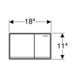 Кнопка для инсталляции Geberit Omega 60 115.081.GH.1 хром глянцевый 115.081.GH.1